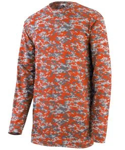 Augusta Youth Digi Camo Wicking Long Sleeve T-Shirt -Bulkthreads store 66019251