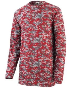 Augusta Youth Digi Camo Wicking Long Sleeve T-Shirt -Bulkthreads store 66019259