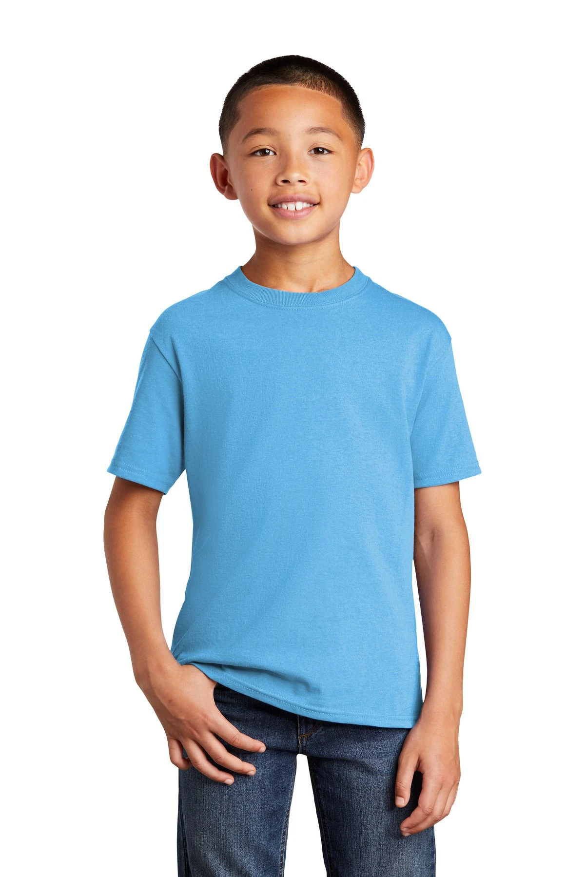 Port & Company Youth Core Cotton DTG Tee PC54YDTG 1 Port & Company Youth Core Cotton DTG Tee PC54YDTG