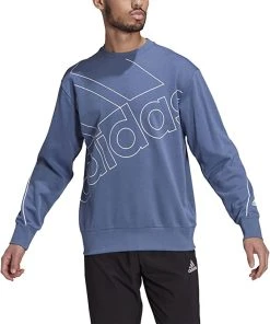 Adidas Men's Essentials Giant Logo Sweatshirt