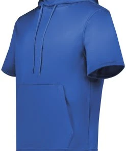 Burnside Augusta Men's Wicking Fleece Short Sleeve Hoodie