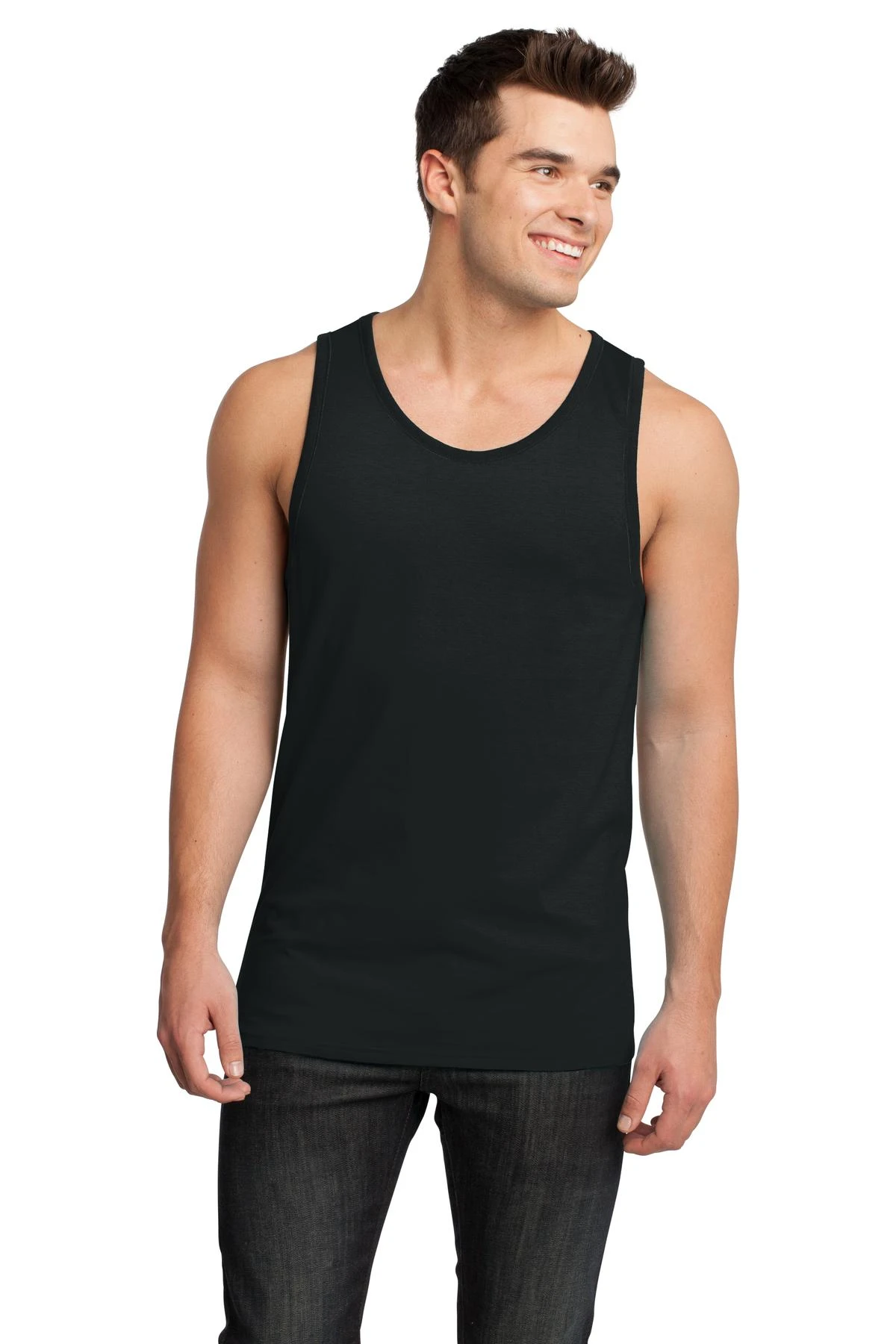 District Youth Cotton Ringer Tank Top DT1500 1 District Youth Cotton Ringer Tank Top DT1500