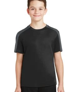 Sport-Tek Youth PosiCharge Competitor Sleeve-Blocked Tee YST354