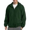 Sport-Tek Men's Tall Hooded Raglan Jacket