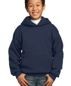 Port & Company Youth Core Fleece Pullover Hooded Sweatshirt -Bulkthreads store 84976415