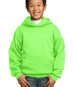 Port & Company Youth Core Fleece Pullover Hooded Sweatshirt. PC90YH 1of2 -Bulkthreads store 84978164