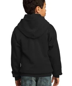 Port & Company Youth Core Fleece Pullover Hooded Sweatshirt. PC90YH 1of2 -Bulkthreads store 84978525