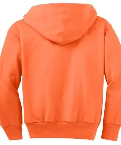 Port & Company Youth Core Fleece Full-Zip Hooded Sweatshirt -Bulkthreads store 85023469