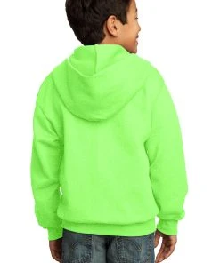Port & Company Youth Core Fleece Full-Zip Hooded Sweatshirt -Bulkthreads store 85023534