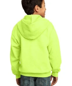 Port & Company Youth Core Fleece Full-Zip Hooded Sweatshirt -Bulkthreads store 85023581