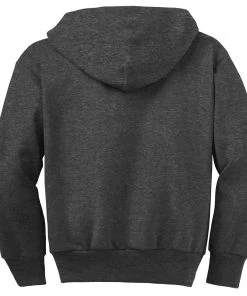 Port & Company Youth Core Fleece Full-Zip Hooded Sweatshirt -Bulkthreads store 85024581