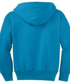 Port & Company Youth Core Fleece Full-Zip Hooded Sweatshirt -Bulkthreads store 85024955
