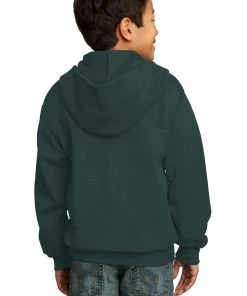 Port & Company Youth Core Fleece Full-Zip Hooded Sweatshirt -Bulkthreads store 85025998