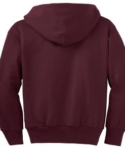 Port & Company Youth Core Fleece Full-Zip Hooded Sweatshirt -Bulkthreads store 85026375