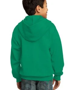 Port & Company Youth Core Fleece Full-Zip Hooded Sweatshirt -Bulkthreads store 85028394
