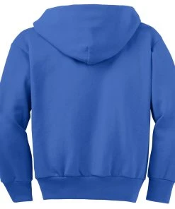 Port & Company Youth Core Fleece Full-Zip Hooded Sweatshirt -Bulkthreads store 85028418