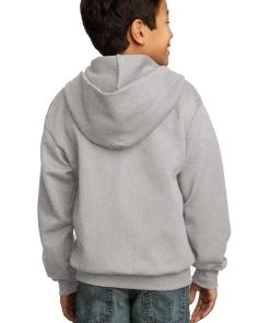 Port & Company Youth Core Fleece Full-Zip Hooded Sweatshirt -Bulkthreads store 85031378