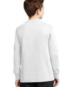 Port & Company Youth Long Sleeve Core Cotton Tee PC54YLS -Bulkthreads store 85053979