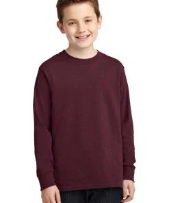 Port & Company Youth Long Sleeve Core Cotton Tee PC54YLS -Bulkthreads store 85054312