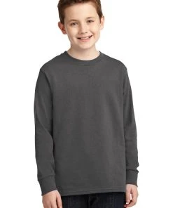 Port & Company Youth Long Sleeve Core Cotton Tee PC54YLS -Bulkthreads store 85054351