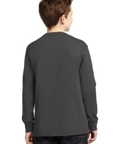 Port & Company Youth Long Sleeve Core Cotton Tee PC54YLS -Bulkthreads store 85054352