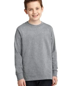 Port & Company Youth Long Sleeve Core Cotton Tee PC54YLS -Bulkthreads store 85054384