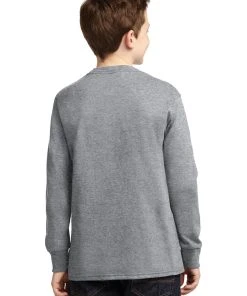 Port & Company Youth Long Sleeve Core Cotton Tee PC54YLS -Bulkthreads store 85054385