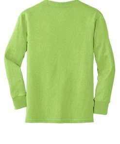Port & Company Youth Long Sleeve Core Cotton Tee PC54YLS -Bulkthreads store 85054542