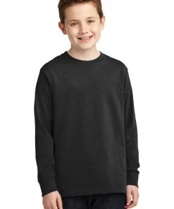 Port & Company Youth Long Sleeve Core Cotton Tee PC54YLS -Bulkthreads store 85054776