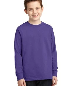 Port & Company Youth Long Sleeve Core Cotton Tee PC54YLS -Bulkthreads store 85055068