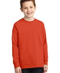 Port & Company Youth Long Sleeve Core Cotton Tee PC54YLS -Bulkthreads store 85055442