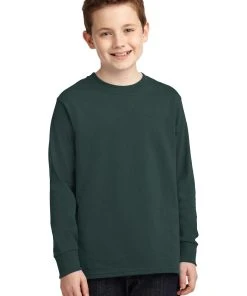 Port & Company Youth Long Sleeve Core Cotton Tee PC54YLS -Bulkthreads store 85055495