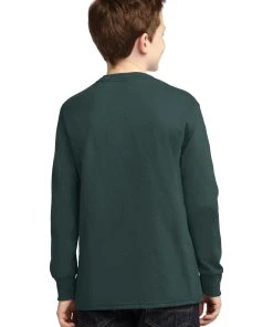 Port & Company Youth Long Sleeve Core Cotton Tee PC54YLS -Bulkthreads store 85055496