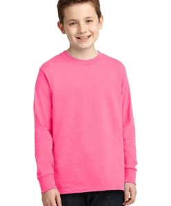 Port & Company Youth Long Sleeve Core Cotton Tee PC54YLS -Bulkthreads store 85056142
