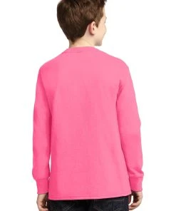 Port & Company Youth Long Sleeve Core Cotton Tee PC54YLS -Bulkthreads store 85056143