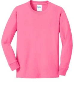 Port & Company Youth Long Sleeve Core Cotton Tee PC54YLS -Bulkthreads store 85056144