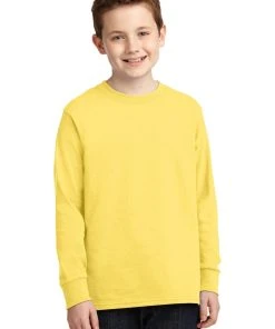 Port & Company Youth Long Sleeve Core Cotton Tee PC54YLS -Bulkthreads store 85056172