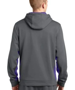 Sport-Tek Men's Sport-Wick Fleece Colorblock Hooded Pullover -Bulkthreads store 85061322