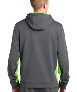 Sport-Tek Men's Sport-Wick Fleece Colorblock Hooded Pullover -Bulkthreads store 85062291