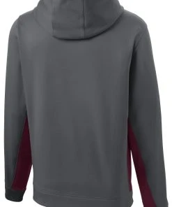 Sport-Tek Men's Sport-Wick Fleece Colorblock Hooded Pullover -Bulkthreads store 85062373