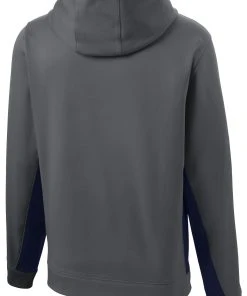 Sport-Tek Men's Sport-Wick Fleece Colorblock Hooded Pullover -Bulkthreads store 85062771