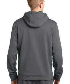 Sport-Tek Men's Sport-Wick Fleece Colorblock Hooded Pullover -Bulkthreads store 85063316