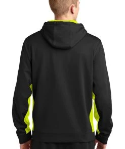 Sport-Tek Men's Sport-Wick Fleece Colorblock Hooded Pullover -Bulkthreads store 85063592