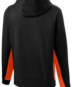 Sport-Tek Men's Sport-Wick Fleece Colorblock Hooded Pullover -Bulkthreads store 85064067