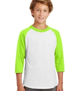 Sport-Tek Youth Colorblock Raglan Jersey YT200 -Bulkthreads store 85067369