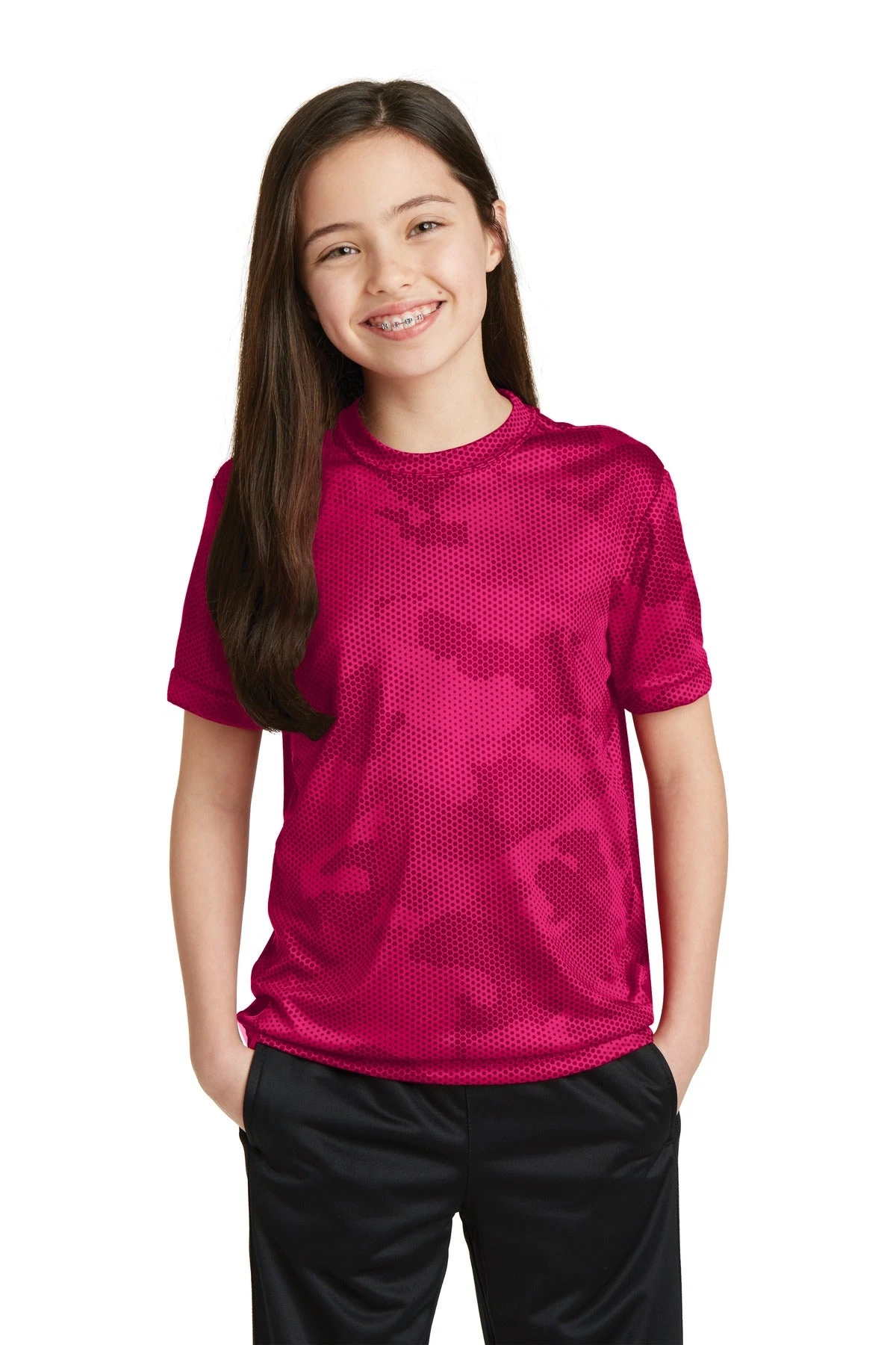 Sport-Tek Youth CamoHex Tee YST370 6 Sport-Tek Youth CamoHex Tee YST370 - Image 6