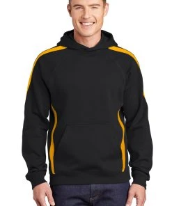 Sport-Tek Men's Sleeve Stripe Pullover Hooded Sweatshirt -Bulkthreads store 85109852