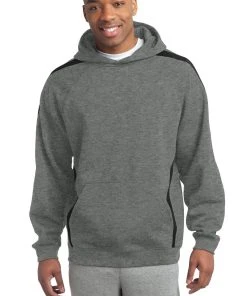 Sport-Tek Men's Sleeve Stripe Pullover Hooded Sweatshirt -Bulkthreads store 85111244