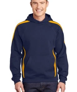 Sport-Tek Men's Sleeve Stripe Pullover Hooded Sweatshirt -Bulkthreads store 85112200