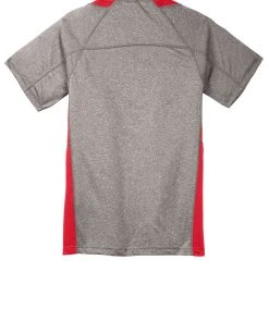 Sport-Tek Youth Heather Colorblock Contender Tee YST361 -Bulkthreads store 85112386